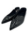 Christian Louboutin Shoe Size 38 Black Leather Upper Patent Snake Scale Flats Black / 38