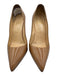 Christian Louboutin Shoe Size 37 Beige Leather Upper Patent Pointed Toe Pumps Beige / 37