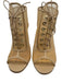 Christian Louboutin Shoe Size 37 Beige Textile & Leather Upper Mesh Booties Beige / 37