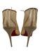 Christian Louboutin Shoe Size 37 Beige Textile & Leather Upper Mesh Booties Beige / 37