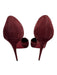Christian Louboutin Shoe Size 37.5 Maroon Red Suede Pointed Toe Stiletto Pumps Maroon Red / 37.5
