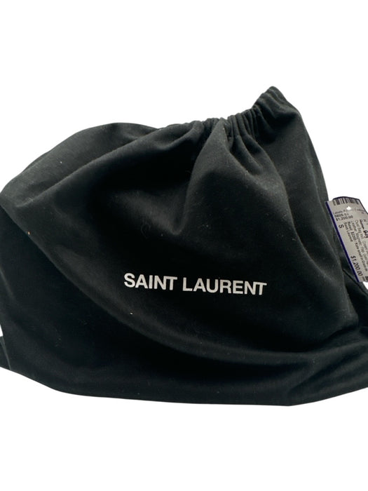 Saint Laurent Cream White Caviar Leather Magnetic  Flap Gold Hardware Bag Cream White / S