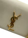 Saint Laurent Cream White Caviar Leather Magnetic  Flap Gold Hardware Bag Cream White / S