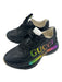 Gucci Shoe Size 35.5 Black & Multi Leather Laces Low Top Logo Chunky Sneakers Black & Multi / 35.5