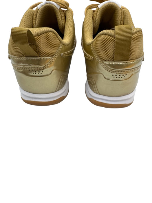 Nike Shoe Size 5.5 Gold Synthetic Lace Up Metallic accents Rubber Outsole Shoes Gold / 5.5