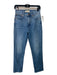 Madewell Size 26 Medium Wash Cotton Denim High Rise Slim Straight Leg Jeans Medium Wash / 26