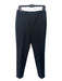 St. John Size 6 Black Polyester Blend High Rise Tapered Trouser Side Zip Pants Black / 6