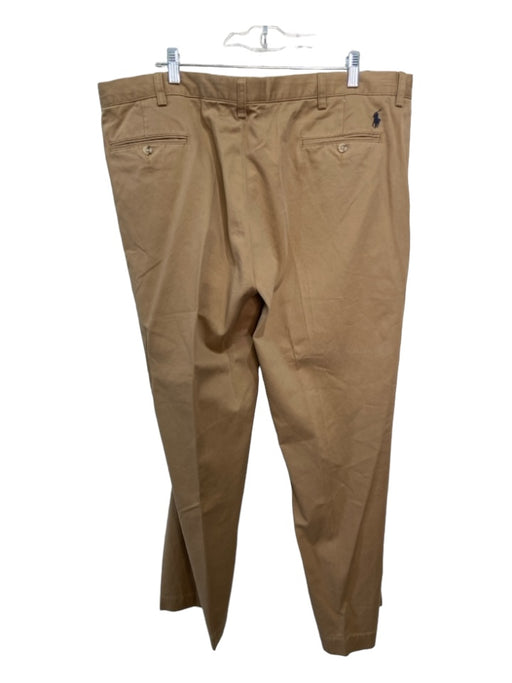 Polo Size 42 Dark Tan Cotton Blend Solid Khaki Men's Pants 42