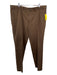 Polo Size 42 Dark Brown Cotton Blend Solid Khaki Men's Pants 42