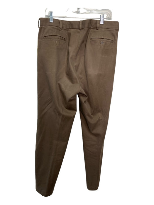 Polo Size 36 Dark Brown Cotton Blend Solid Khaki Men's Pants 36