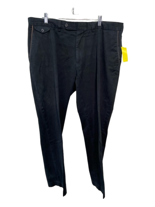 Polo Size 40 Black Cotton Blend Solid Khaki Men's Pants 40