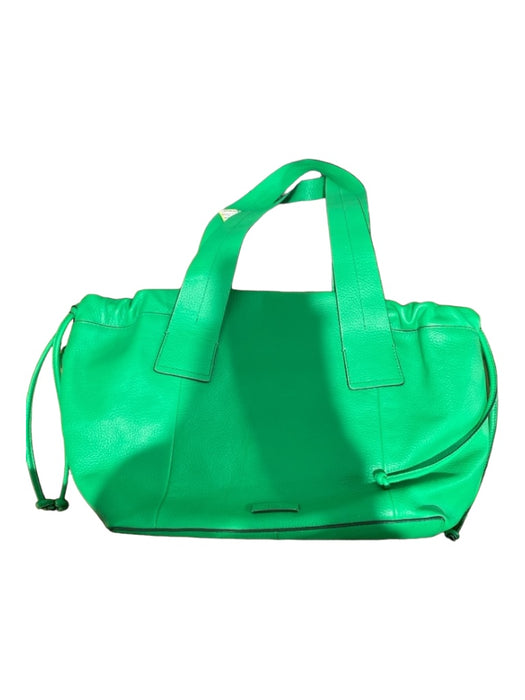 Vince Camuto Spring Green Leather Drawstring Wide Strap Inside Pockets Bag Spring Green / M