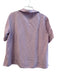 Lafayette 148 Size M Lavendar Silk & Linen Short Sleeve solid color V Neck Top Lavendar / M