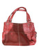 Tignanello Dark Red Leather Shoulder Strap Snap Clasp Outside Pocket Bag Dark Red / Medium