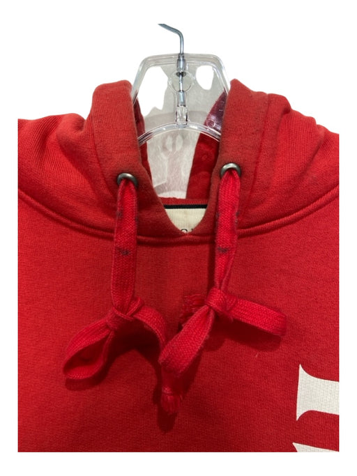 Gucci AS IS Size S Red & White Cotton Blend logo Hoodie Men's Jacket S