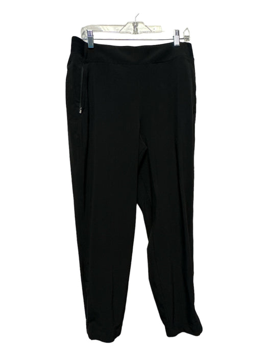 Athleta Size 12 Black Polyester Drawstring Jogger Athletic Pants Black / 12