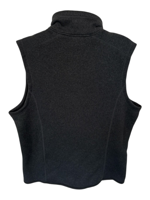 Patagonia Size XL Black Recycled Polyester Collar Fleece Lined Vest Black / XL