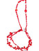 Red Coral Multi Strand Sterling Detail Necklace Red