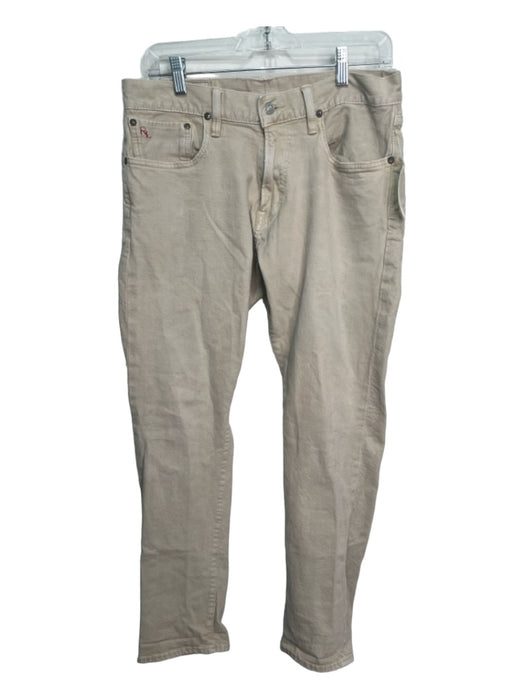 Polo Size 32 Tan Cotton Blend Solid Khakis Men's Pants 32
