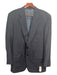 H Stockton Gray Wool Solid Men's Suit 46