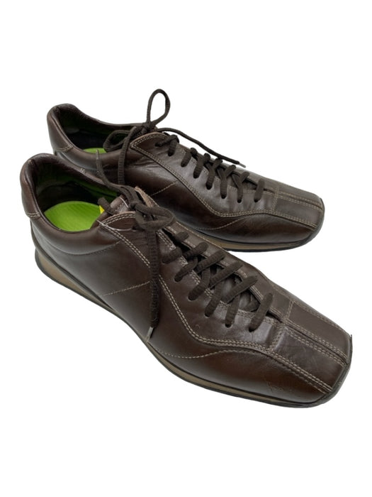 Prada Shoe Size 8.5 Brown Leather Laces Men's Shoes 8.5