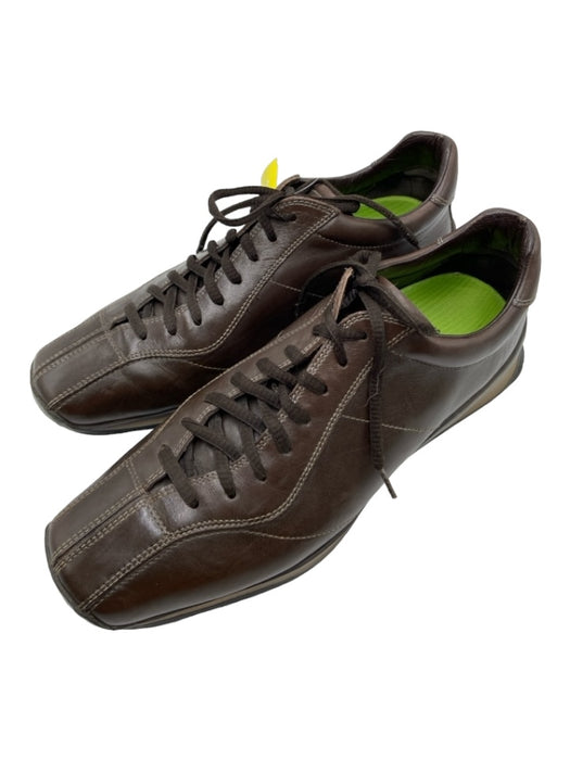 Prada Shoe Size 8.5 Brown Leather Laces Men's Shoes 8.5