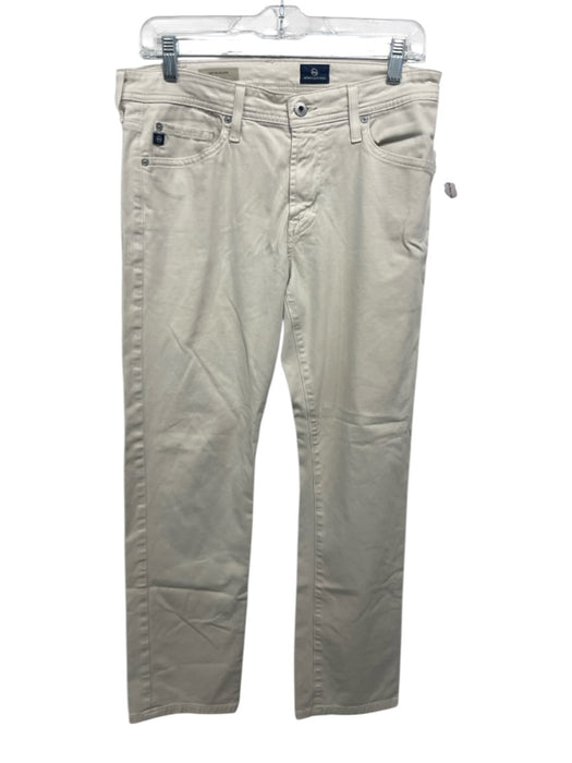 AG Size 30 Off White Cotton Blend Solid Khakis Men's Pants Off White / 30