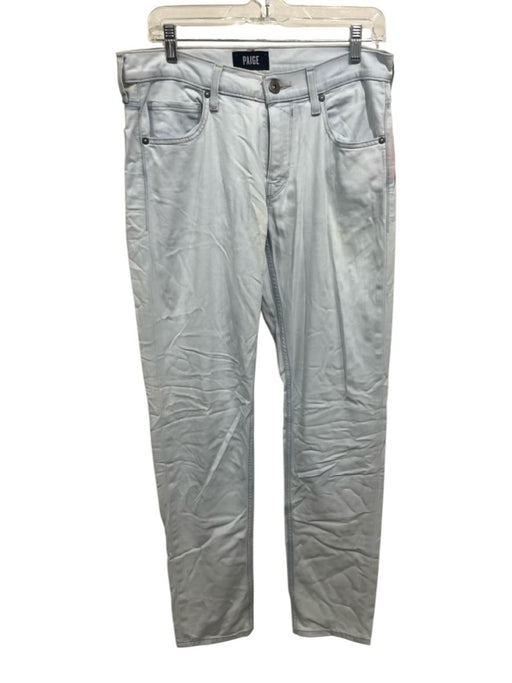 Paige Size 31 White Cotton Blend Solid Jean Men's Pants White / 31