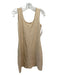 St. John Evening Size 4 Beige Wool Blend Shimmer Sleeveless Knit Dress Beige / 4