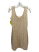 St. John Evening Size 4 Beige Wool Blend Shimmer Sleeveless Knit Dress Beige / 4