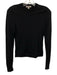 J Crew Size Small Black Merino Wool Long Sleeve Knit Top Black / Small