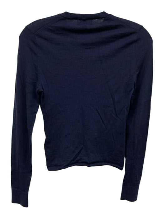 J Crew Size Small Navy Blue Merino Wool Long Sleeve Knit Top Navy Blue / Small