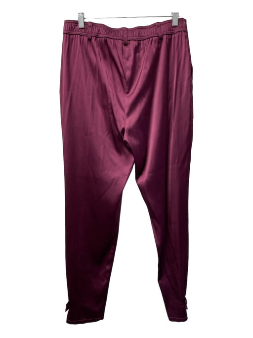 Trina Turk Size Small Eggplant Viscose Pull on Side Pocket Elastic Back Pants Eggplant / Small