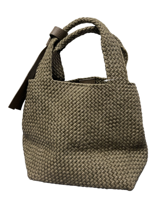 120% Lino Army Green No Fabric Tag Woven Magnetic Snap Attached Pouch Bag Army Green / Medium