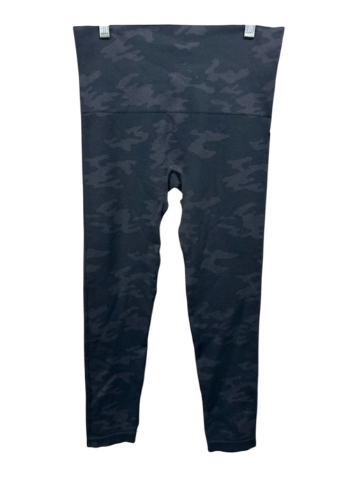 Spanx Size M Gray Nylon Blend Camo Elastic Waist Athletic Leggings Gray / M
