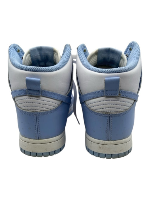 Nike Shoe Size 7 Periwinkle & White Leather Upper Perforated High Top Sneakers Periwinkle & White / 7