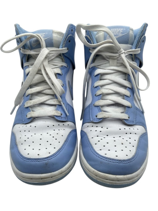 Nike Shoe Size 7 Periwinkle & White Leather Upper Perforated High Top Sneakers Periwinkle & White / 7