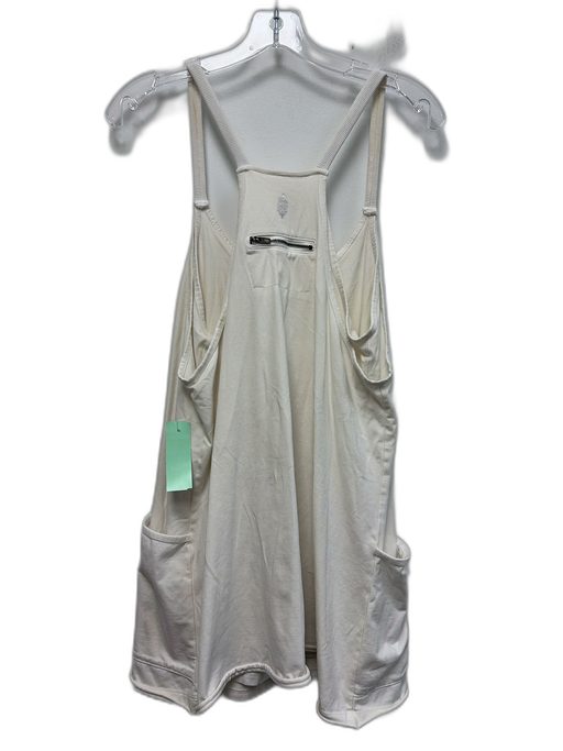 Free People Movement Size M White Cotton Sleeveless Sleeveless Athleisure Dress White / M