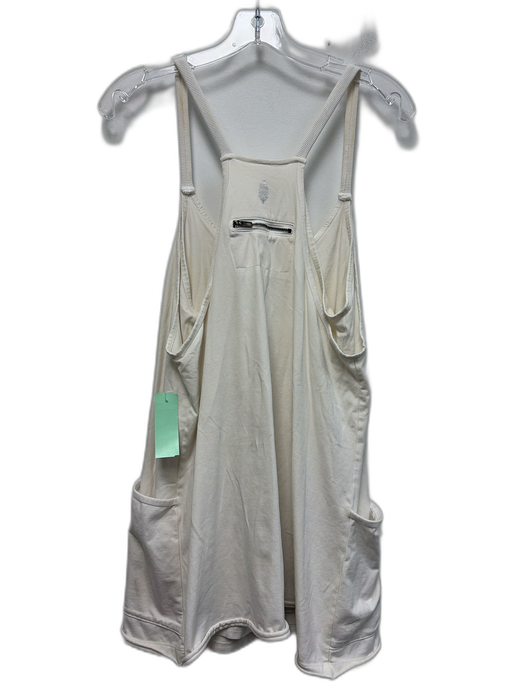 Free People Movement Size M White Cotton Sleeveless Sleeveless Athleisure Dress White / M