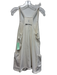 Free People Movement Size M White Cotton Sleeveless Sleeveless Athleisure Dress White / M