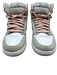 Nike Shoe Size 7 Sage Green & White Leather Round Toe Contrast Laces Sneakers Sage Green & White / 7