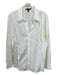 Lafayette Size 16 White Cotton V Neck Collar Long Sleeve Top White / 16