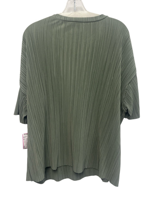 Only Carmakoma Size XL Sage green Polyester Plisse Straight Leg Pant Set Sage green / XL