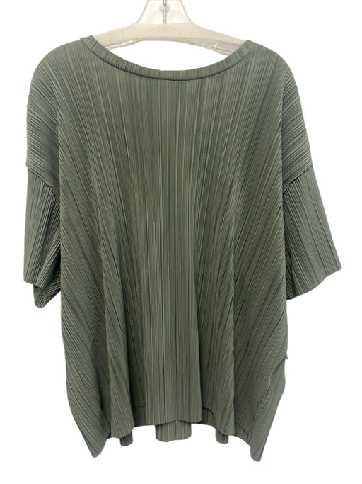 Only Carmakoma Size XL Sage green Polyester Plisse Straight Leg Pant Set Sage green / XL