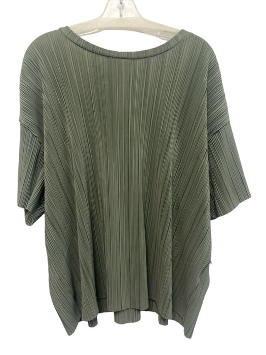 Only Carmakoma Size XL Sage green Polyester Plisse Straight Leg Pant Set Sage green / XL