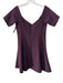 Cinq a Sept Size 10 Burgundy Polyester Off Shoulder Short Sleeve Princess Dress Burgundy / 10