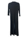 Saturday Kate Spade Size Small Black & Gray Rayon Blend Wide Stripes Maxi Dress Black & Gray / Small