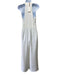 Ted Baker Size 2 White Polyester Twist Neck Detail Straight Leg Jumpsuit White / 2
