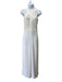 Ted Baker Size 2 White Polyester Twist Neck Detail Straight Leg Jumpsuit White / 2