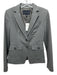 Banana Republic Size 0 Gray Cotton & Modal Long Sleeve Blazer 2 Button Jacket Gray / 0